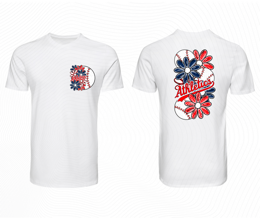Baseball Floral T-Shirt
